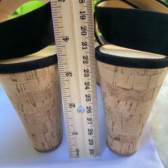 VERONICA Beard Hurley cork wedge platform sandals mix media NWOT women size 6.5 - Picture 6 of 8